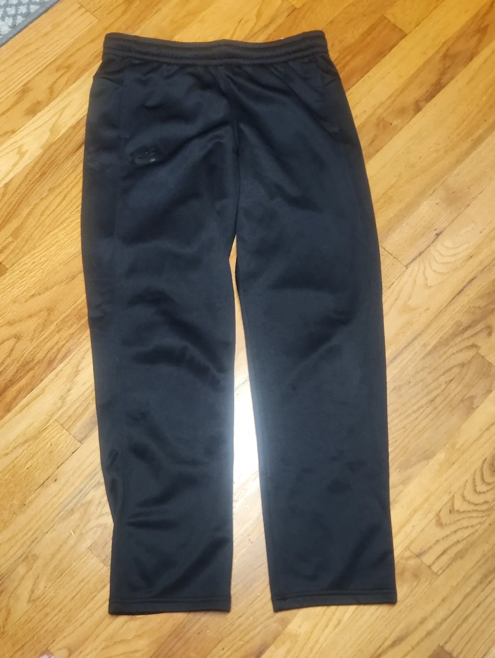 Boy's Black Athletic Pants - Classic Performance, YXL, EUC